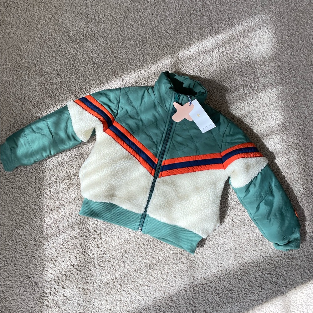 NWT Goldie+Ace Kobe Shearling Jacket 6-12 months